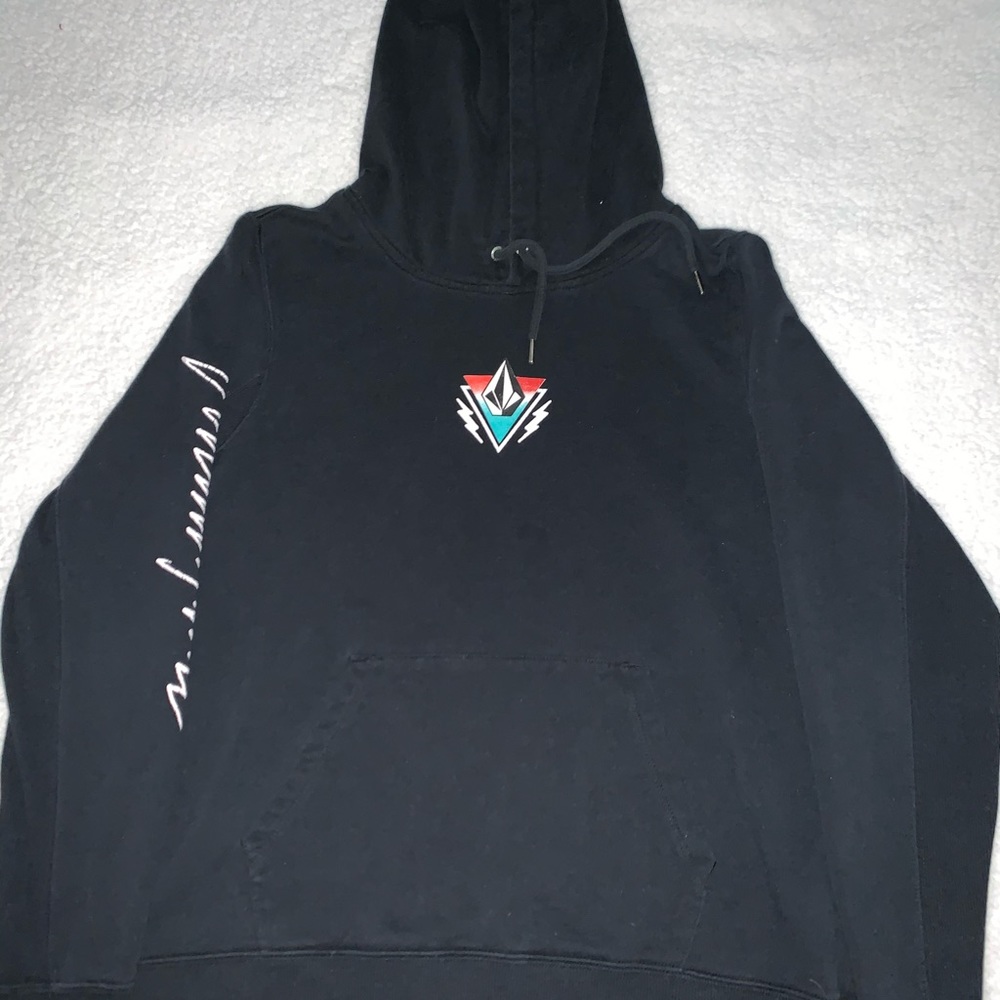 Black Volcom Stone Hoodie size Lg